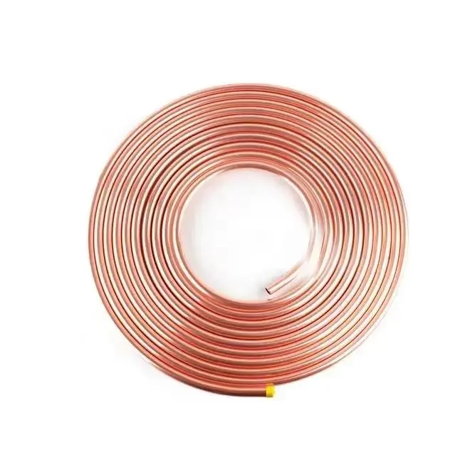 Bobina de tubo de cobre con boquilla de preservación del calor