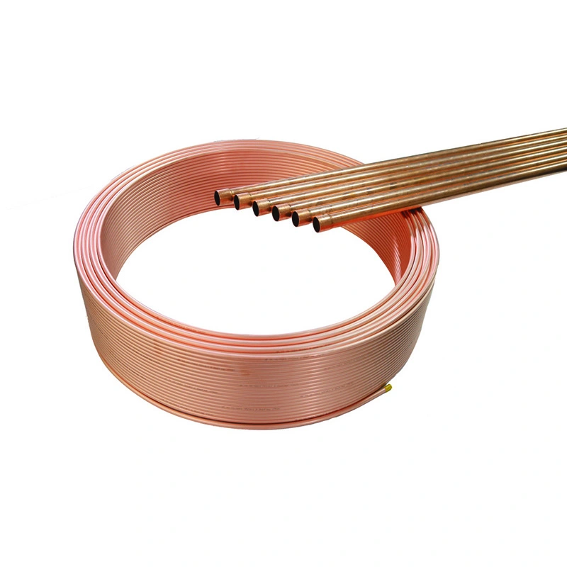 Tubo de cobre en espiral de gas médico